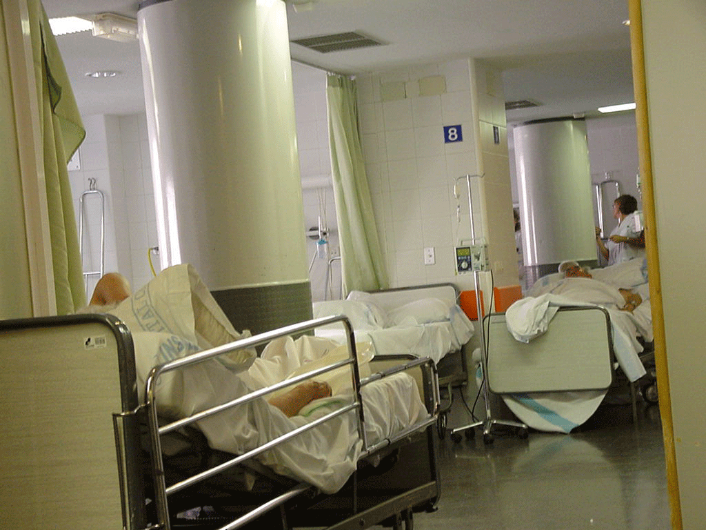 Camas en los pasillos